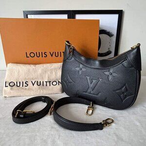 Louis Vuitton Black Monogram Empreinte Bagatelle NM